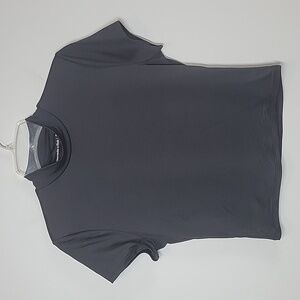 Abercrombie & Fitch black mock neck crop stretch top